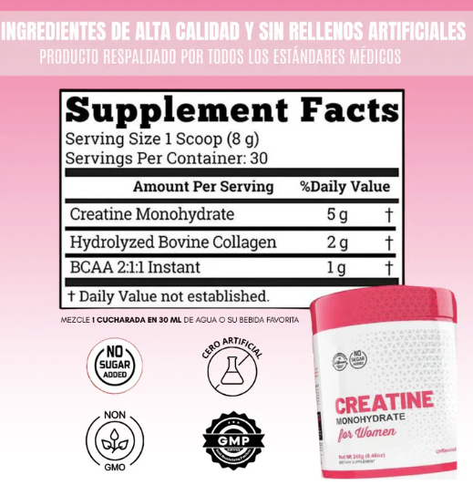 CREATINA MONOHIDRATADA + COLÁGENO