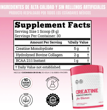 CREATINA MONOHIDRATADA + COLÁGENO