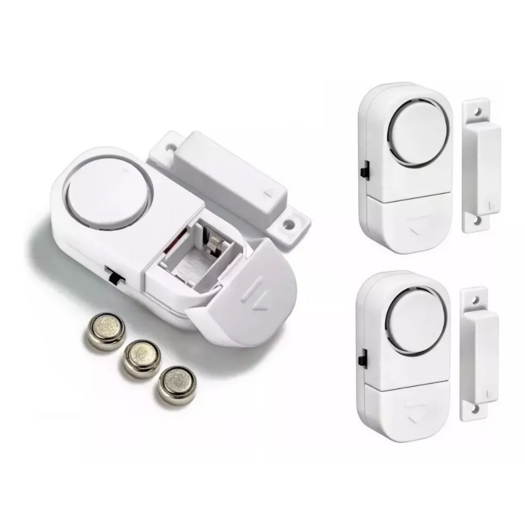 Alarma magnética para puerta o ventana - compartimento de baterías