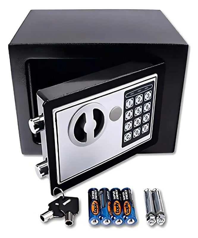 Caja fuerte digital con accesorios incluidos