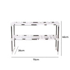 Estante organizador de cocina multifuncional 75 x 46 x 26 cm