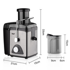Extractor de jugos 1000W - medidas