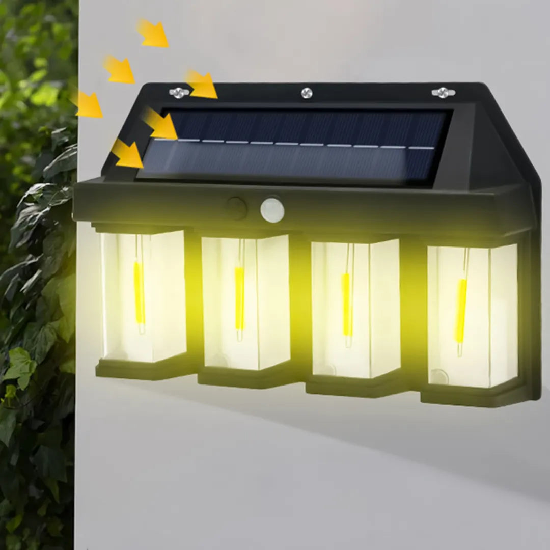 Foco Solar con Sensor de Movimiento + 4 Ampolletas