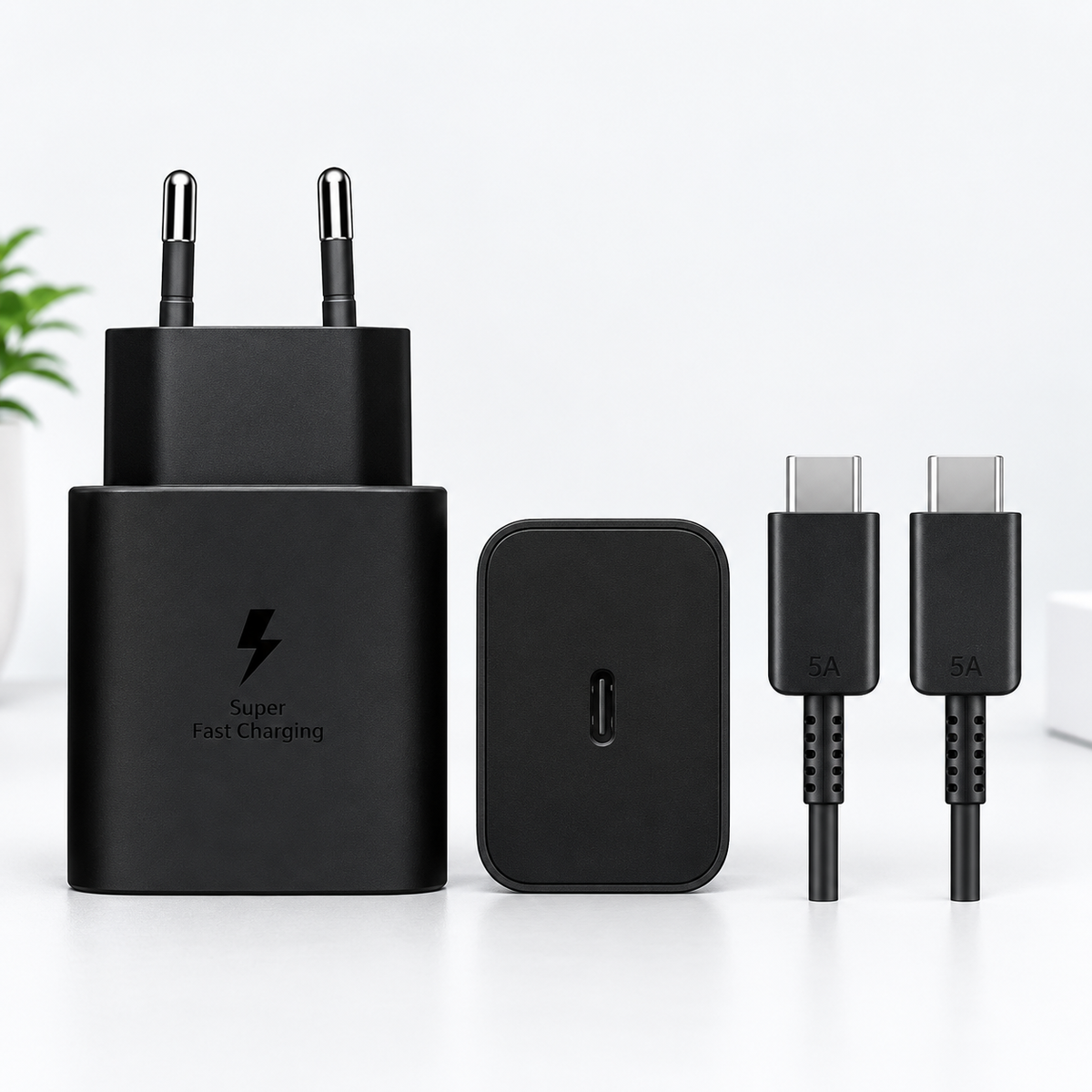 Cargador de pared de carga rápida 35W con cable USB-C