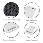 Mini máquina de donas con superficie antiadherente e indicador LED