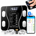 Pesa digital de baño inteligente con Bluetooth y app