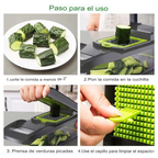 Rallador multifuncional 12 en 1 - pasos de uso